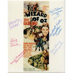 The Wizard of Oz Munchins 8x10 Photo Signed by Six