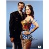 Image 1 : Lynda Carter Lyle Waggoner Wonder Woman Signed 8x10 Photo Global