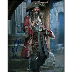 Geoffrey Rush Pirates of the Caribbean Signed 8x10 Photo