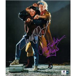 Michael J. Fox Christopher Lloyd Back to the Future Signed 8x10 Photo Global