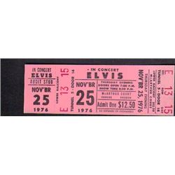 Elvis Presley Unused Concert Ticket