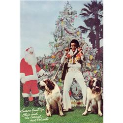Elvis Presley Signed Christmas Postcard Global
