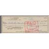 Image 1 : C. L. Fender Original Signed Check