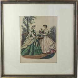 Vintage La Mode Illustre Paris Fashion Print