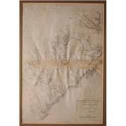 18thc Map of Virginia, Carolina's & Georgia