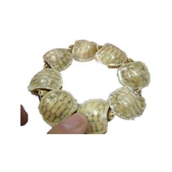 Charming hand carved bone bracelet/bangel- tortois