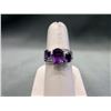 Image 1 : Stunning diamond & Amethyst Dinner Ring