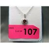 Image 1 : 1 Ct Diamond & Garnet Necklace
