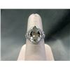 Image 1 : Huge 4 CT Green Amethyst & Diamond Ring