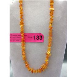 Orange Baltic Amber Necklace