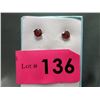 Image 1 : New Garnet Stud Earrings