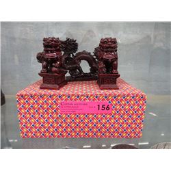 Resin Dragon & Foo Dogs