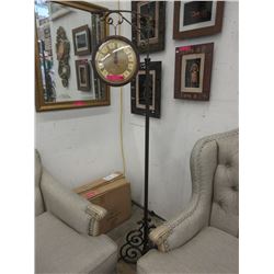 New Wall Clock on 6 Foot Metal Stand