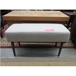 New Condo Size Fabric Upholstered Bench