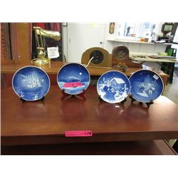 4 Royal Copenhagen Christmas Plates