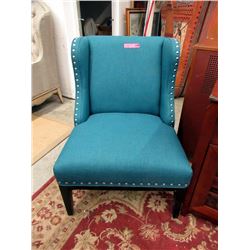 New Stylus Fabric Upholstered Wing Back Chair