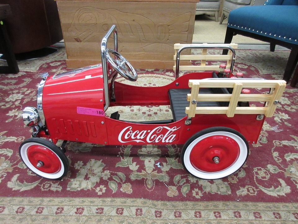 coca cola pedal car