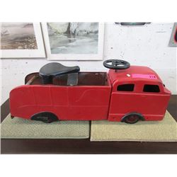 1920 Buddy L Pressed Steel Ride-On Firetruck