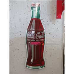 New Enameled Coca-Cola Bottle Sign