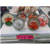 Image 1 : 6 Art Glass Paper Weights