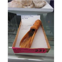Hand Carved Bone Tea Scoop