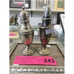 2 Sterling Silver Shakers