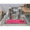 Image 1 : Pair of Sterling Silver 3" Salt & Peppers