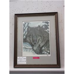 Remarqued & Signed Randy Fehr Print "Wolf"