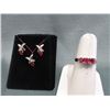 Image 1 : 10KT Yellow Gold Ruby & Diamond 3-Piece Set