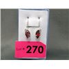Image 1 : New Diamond & Garnet Dangle Earrings