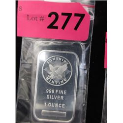 1 Oz. Sunshine Minting .999 Silver Bar