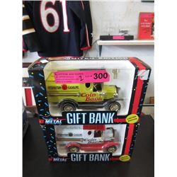 2 Die-Cast Coin Banks