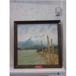 1970 J.D. Hallam Original Oil on Board Painting