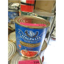 6 x 100 Oz Tins of Italpasta Whole Peeled Tomatoes