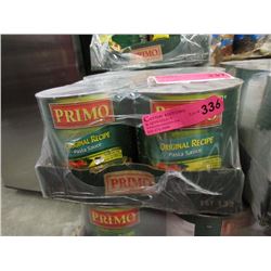 6 x 100 Ounce Tins of Primo Pasta Sauce