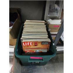 Tote of Vintage Life Magazines