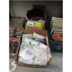 Case of New Party Supplies & Case of New Shirts