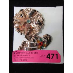 2 Large Vintage "Coro Sterling" Brooches