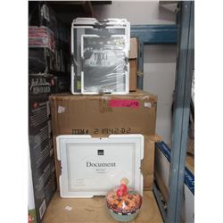 Case of Keepsake Dishes & Case of New Picture Frames