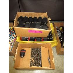 2 Boxes of New Drill Chuck & Box of Chuck Bolts