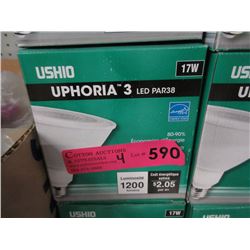 4 New 17 Watt LED Floodlight Bulbs