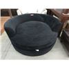 Image 1 : Black Upholstered Cuddler Chair