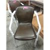 Image 1 : New Leather Stylus Dining Chair with Metal Frame