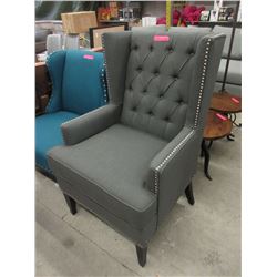 New Stylus Fabric Upholstered Wing Back Chair