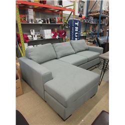 New Stylus Grey Fabric Upholstered Sectional