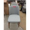 Image 1 : 3 New Upholstered Dining Chairs with Wood Frames