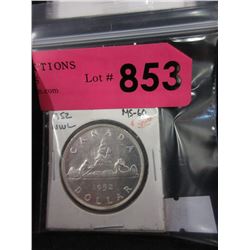 1952 Canadian Silver Dollar - .800 Silver