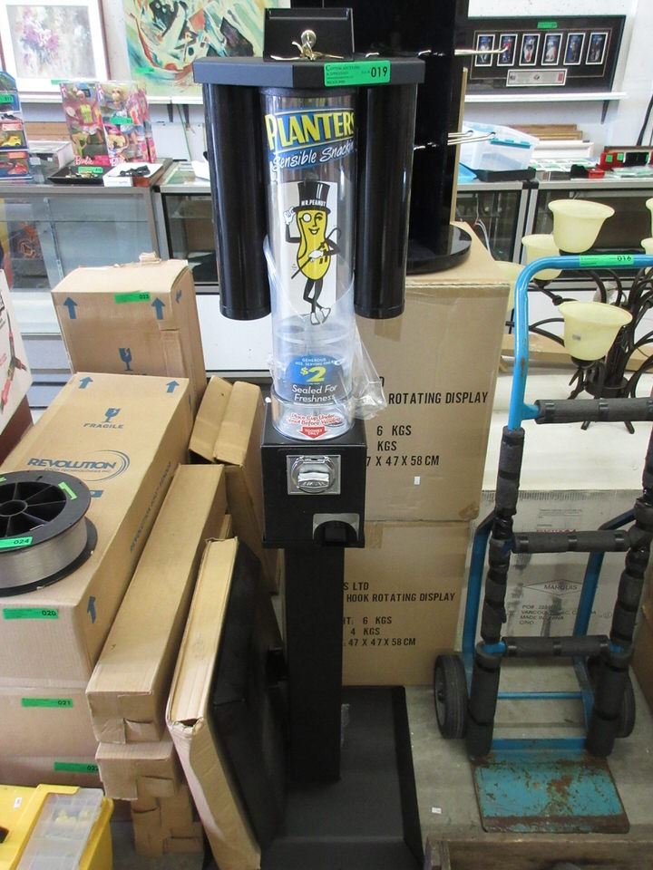 New Coin Operated Peanut Dispenser with Keys