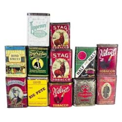 Tobacco pocket tins (12): Twin Oaks, ...