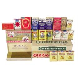 Cigar & cigarette packs (19): full ca...